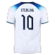 England Jersey Custom STERLING #10 Soccer Jersey Home 2022 - bestsoccerstore