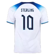 England Home Soccer Jersey Custom STERLING #10 World Cup Jersey 2022 - bestsoccerstore
