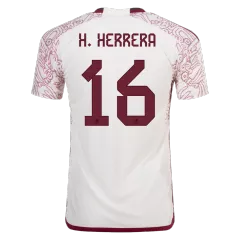 Mexico Away Soccer Jersey H.HERRERA #16 Custom World Cup Jersey 2022 - bestsoccerstore