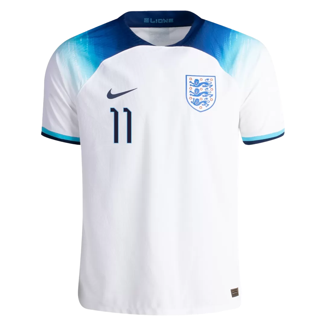 England Jersey RASHFORD 11 Custom Home Soccer Jersey 2022