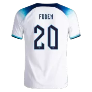England Home Soccer Jersey FODEN #20 Custom World Cup Jersey 2022 - bestsoccerstore