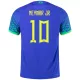 NEYMAR JR #10 Brazil Away Soccer Jersey Custom World Cup Jersey 2022 - bestsoccerstore