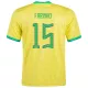 Brazil Jersey Custom FABINHO #15 Soccer Jersey Home 2022 - bestsoccerstore