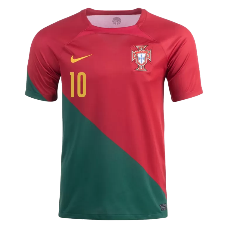 Portugal Jersey Custom BERNARDO #10 Soccer Jersey Home 2022 - bestsoccerstore