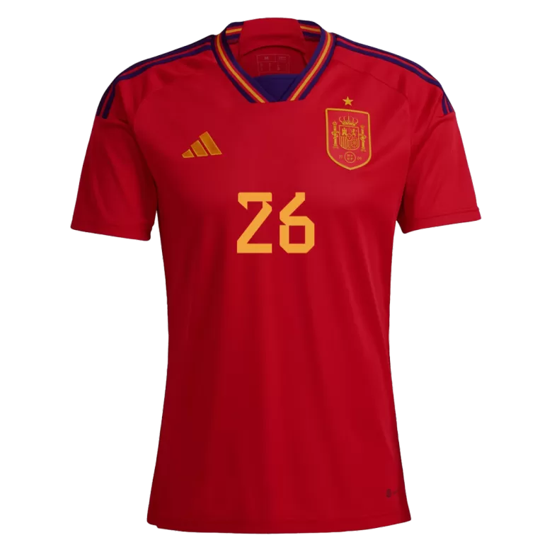 2022/23 Spain Home Jersey #26 Pedri Medium Adidas World Cup Football Soccer  NEW