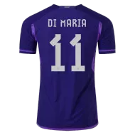 DI MARIA #11 Argentina Away Soccer Jersey Custom World Cup Jersey 2022 - bestsoccerstore