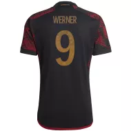 Germany Away Soccer Jersey Custom WERNER #9 World Cup Jersey 2022 - bestsoccerstore