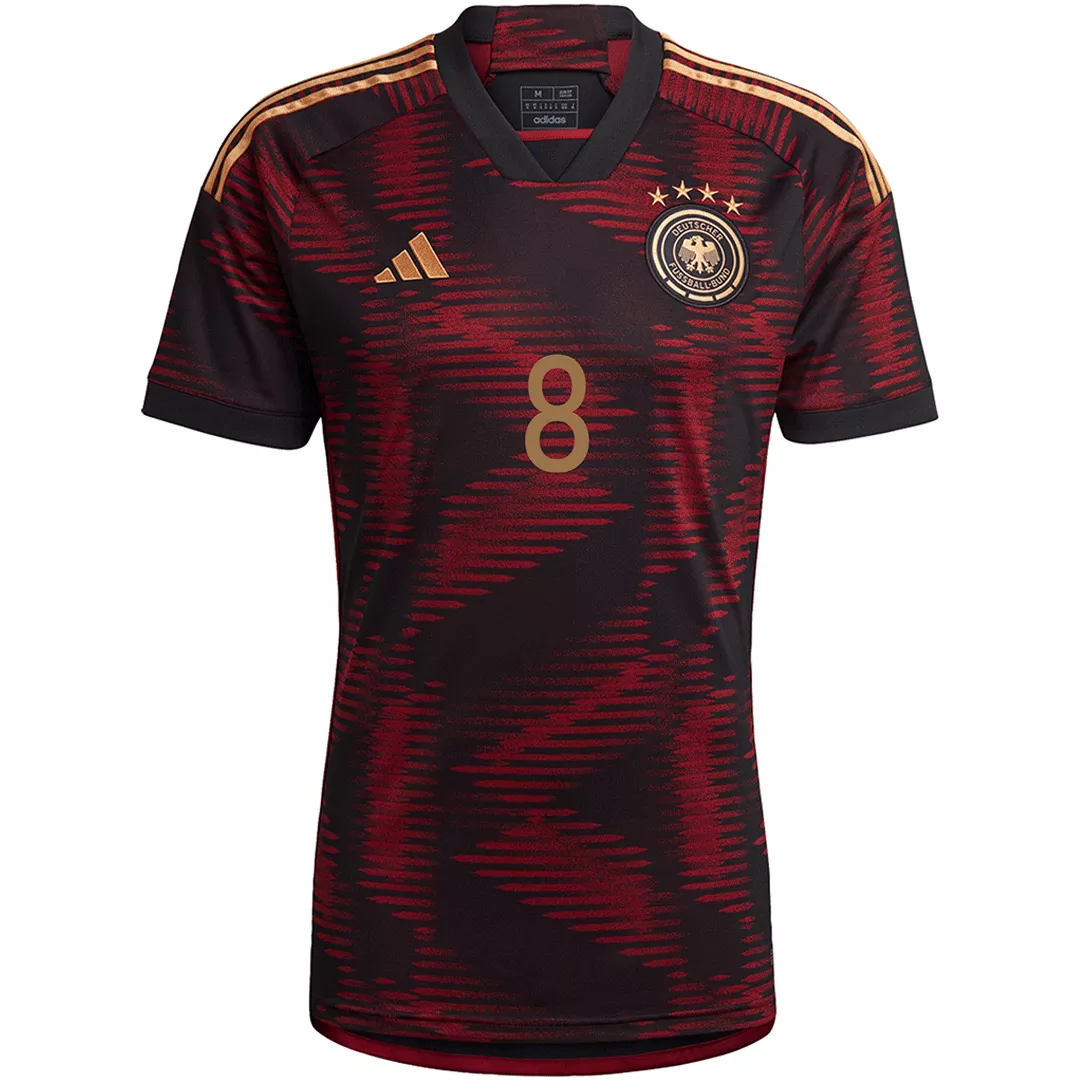 Germany Away Soccer Jersey Custom GORETZKA #8 World Cup Jersey 2022 - bestsoccerstore