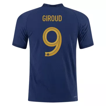 France Home Soccer Jersey GIROUD #9 Custom World Cup Jersey 2022 - bestsoccerstore