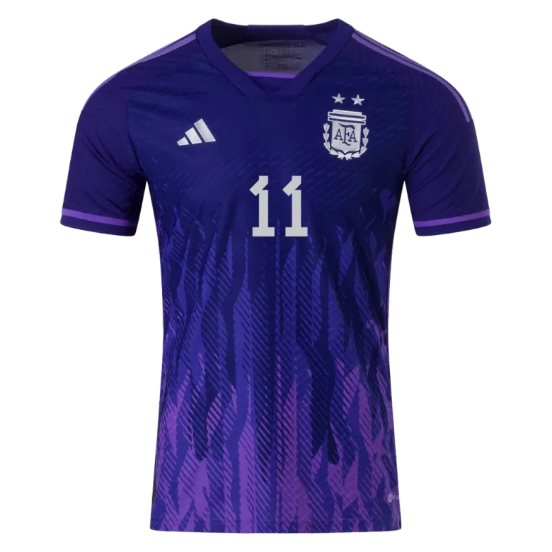 Argentina Jersey DI MARIA #11 Custom Away Soccer Jersey 2022 - bestsoccerstore