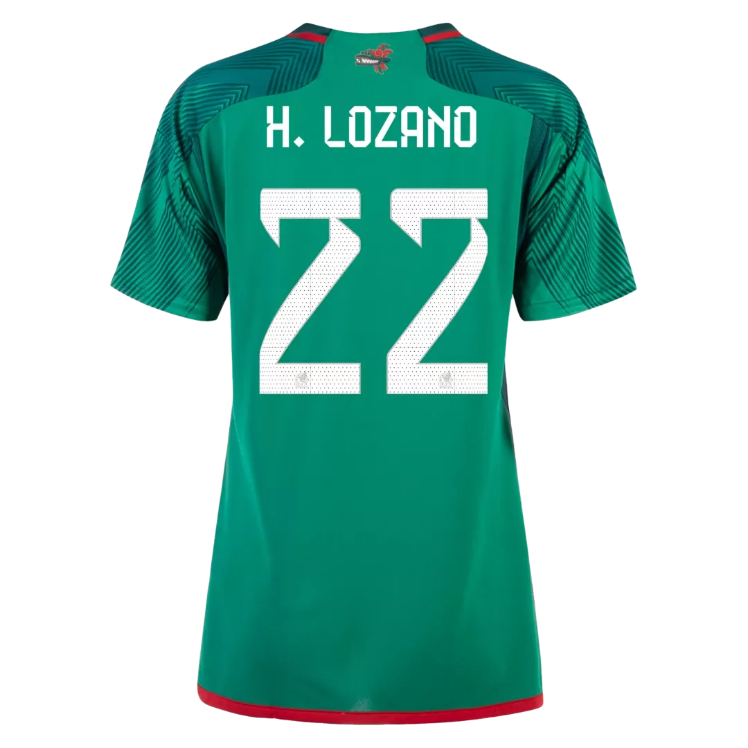 Mexico Jersey Custom H.LOZANO #22 Soccer Jersey Home 2022 - bestsoccerstore