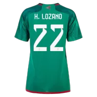 Mexico Home Soccer Jersey Custom H.LOZANO #22 World Cup Jersey 2022 - bestsoccerstore