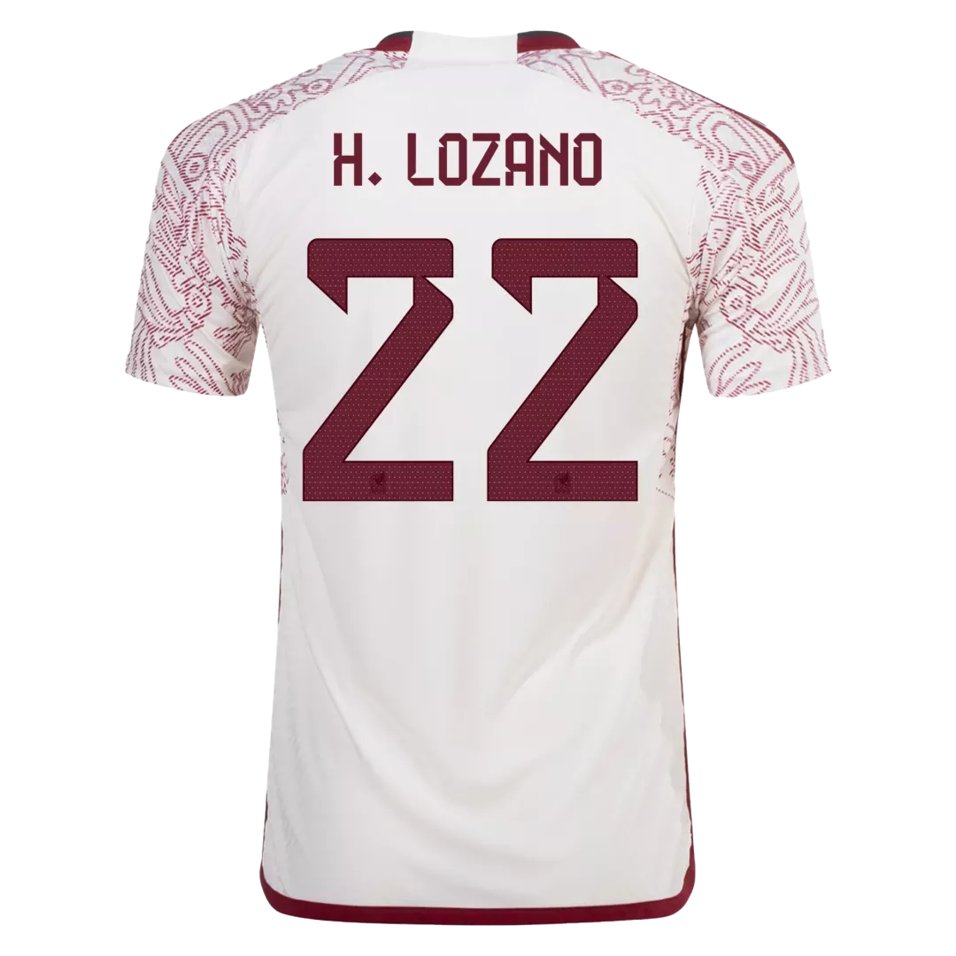 Mexico Jersey H.LOZANO #22 Custom Away Soccer Jersey 2022 - bestsoccerstore