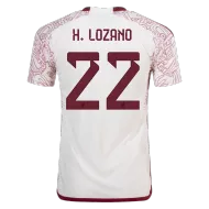 Mexico Away Soccer Jersey H.LOZANO #22 Custom World Cup Jersey 2022 - bestsoccerstore
