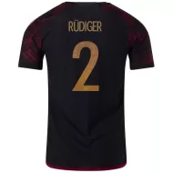 Germany Away Soccer Jersey RÜDIGER #2 Custom World Cup Jersey 2022 - bestsoccerstore