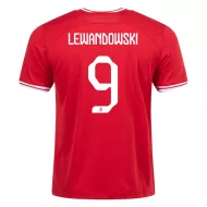 Poland Away Soccer Jersey Custom LEWANDOWSKI #9 World Cup Jersey 2022 - bestsoccerstore