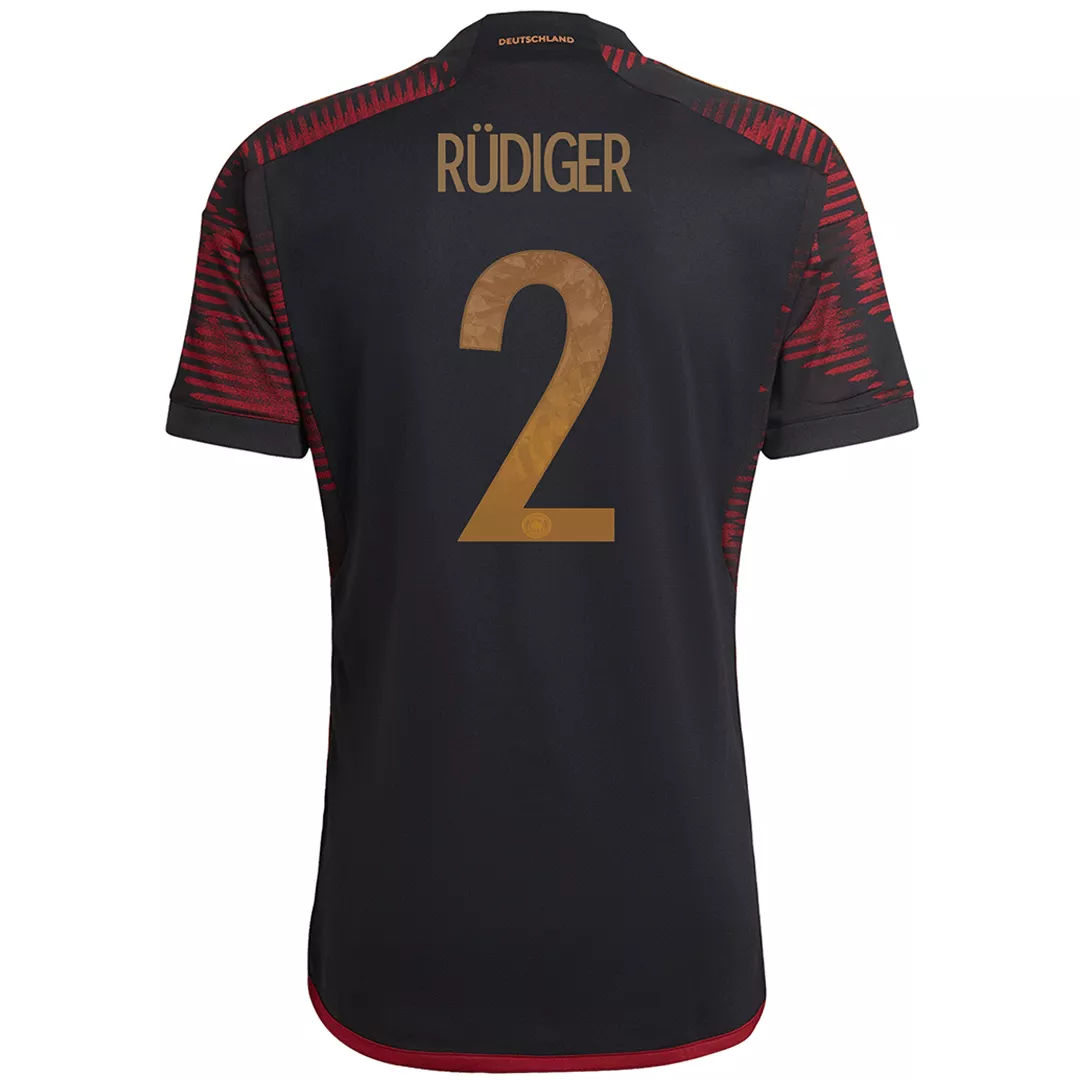 Germany Jersey Custom RÜDIGER #2 Soccer Jersey Away 2022 - bestsoccerstore
