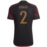 Germany Away Soccer Jersey Custom RÜDIGER #2 World Cup Jersey 2022 - bestsoccerstore