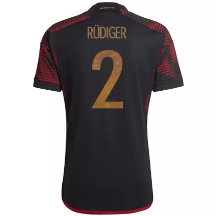 Germany Jersey Custom RÜDIGER #2 Soccer Jersey Away 2022 - bestsoccerstore