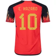 Belgium Home Soccer Jersey E. HAZARD #10 Custom World Cup Jersey 2022 - bestsoccerstore