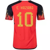 Belgium Home Soccer Jersey E. HAZARD #10 Custom World Cup Jersey 2022 - bestsoccerstore