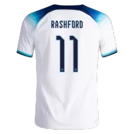 England Home Soccer Jersey RASHFORD #11 Custom World Cup Jersey 2022 - bestsoccerstore
