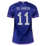 Argentina Away Soccer Jersey Custom DI MARIA #11 World Cup Jersey 2022 - bestsoccerstore