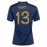 France Home Soccer Jersey Custom KANTE #13 World Cup Jersey 2022 - bestsoccerstore