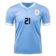 Uruguay Home Soccer Jersey Custom E.CAVANI #21 World Cup Jersey 2022 - bestsoccerstore