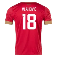 Serbia Jersey Custom VLAHOVIĆ #18 Soccer Jersey Home 2022 - bestsoccerstore