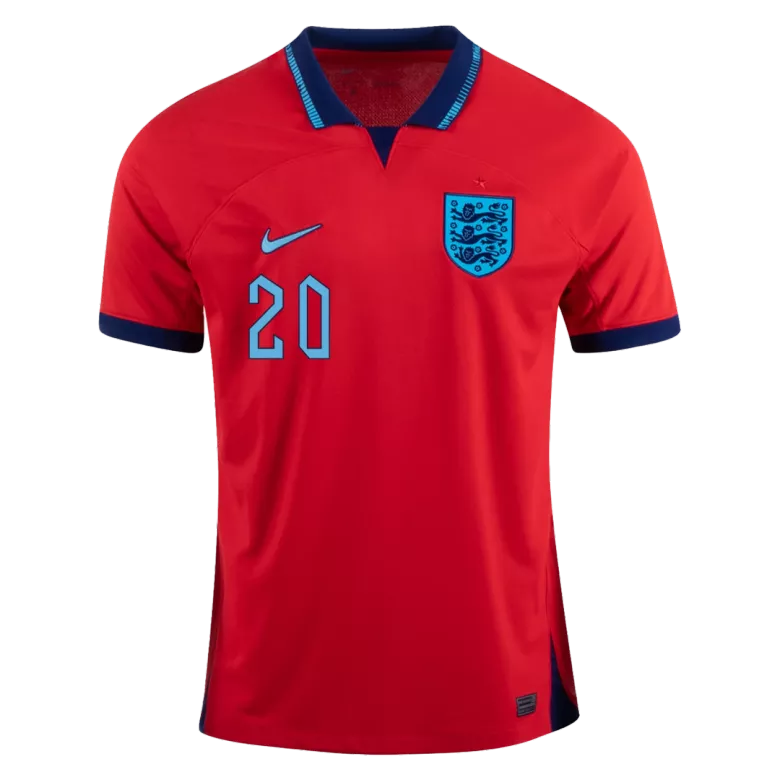 England Jersey Custom FODEN #20 Soccer Jersey Away 2022 - bestsoccerstore