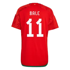 Wales Home Soccer Jersey Custom BALE #11 World Cup Jersey 2022 - bestsoccerstore