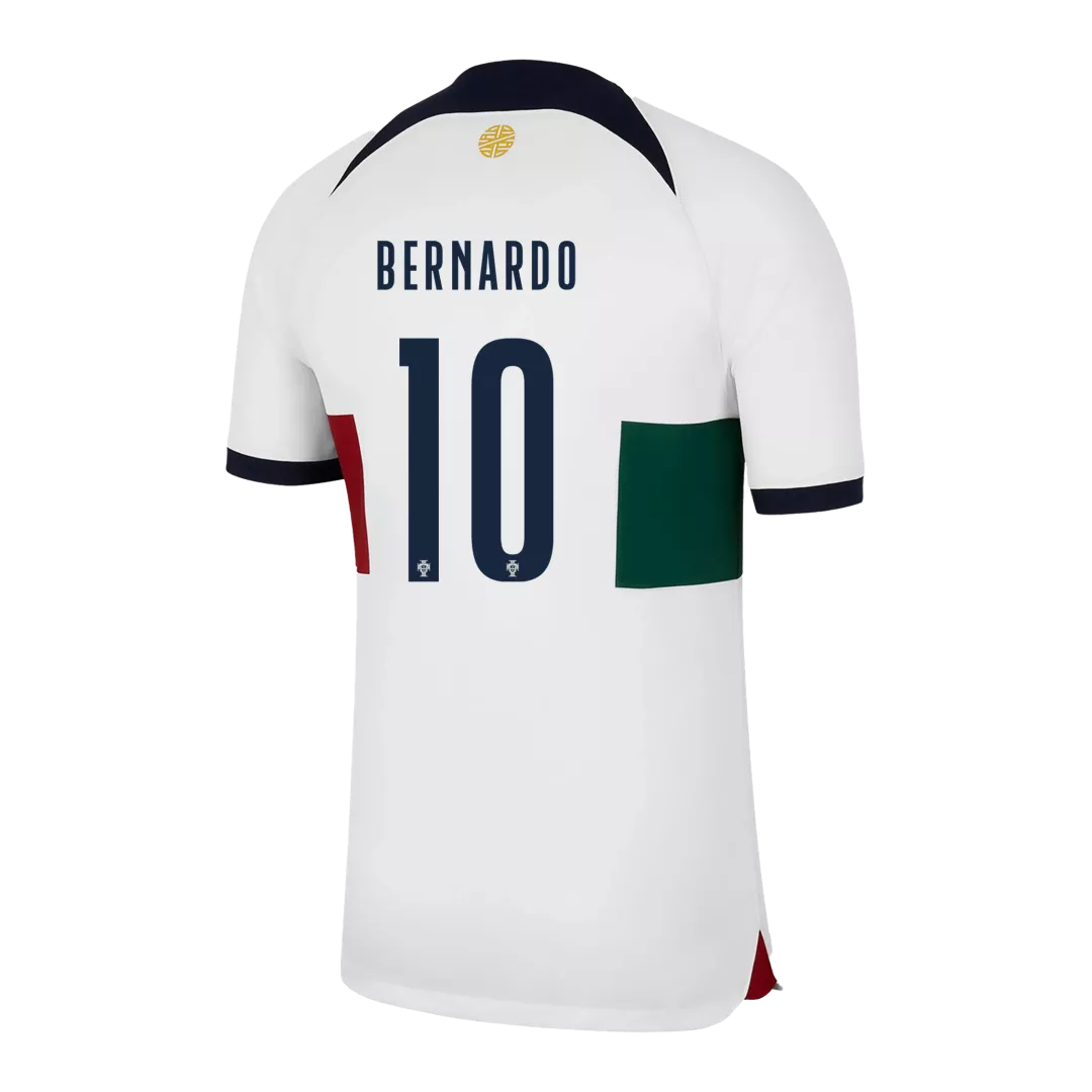 Portugal Jersey Custom BERNARDO #10 Soccer Jersey Away 2022 - bestsoccerstore