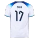 England Jersey Custom SAKA #17 Soccer Jersey Home 2022 - bestsoccerstore