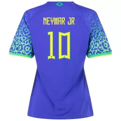 Brazil 2022-23 Away Neymar JR Youth #10 Jersey Name Set