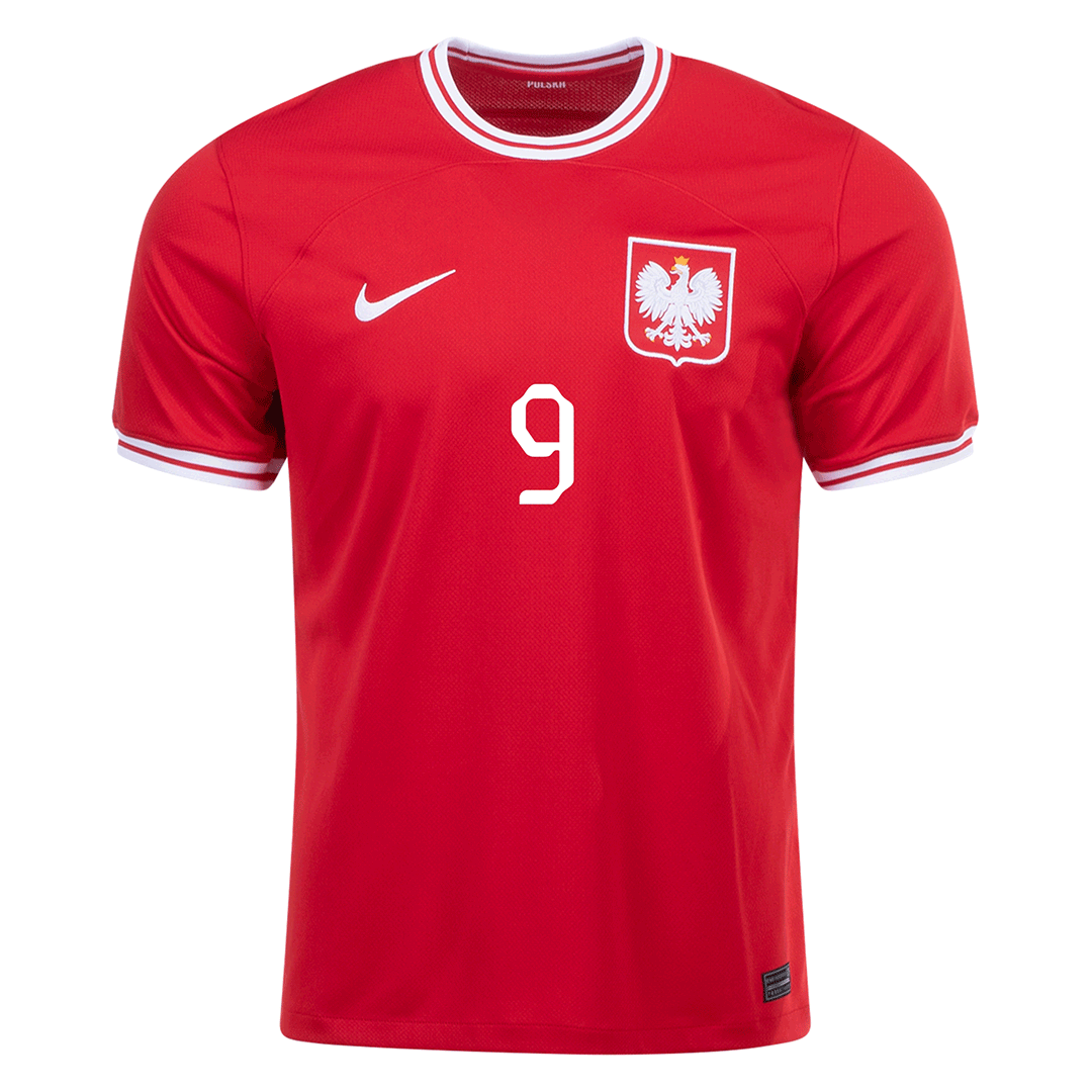 Poland Home Vapor Match Shirt 2020-21 with Lewandowski 9 printing