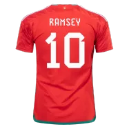Wales Home Soccer Jersey Custom RAMSEY #10 World Cup Jersey 2022 - bestsoccerstore