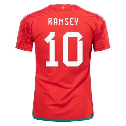Wales Jersey Custom RAMSEY #10 Soccer Jersey Home 2022 - bestsoccerstore