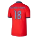 England Jersey ALEXANDER-ARNOLD #18 Custom Away Soccer Jersey 2022 - bestsoccerstore