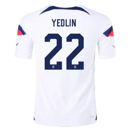 USA Jersey YEDLIN #22 Custom Home Soccer Jersey 2022 - bestsoccerstore