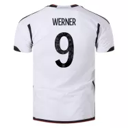 Germany Home Soccer Jersey Custom WERNER #9 World Cup Jersey 2022 - bestsoccerstore