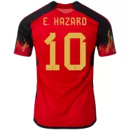 Belgium Home Soccer Jersey Custom E. HAZARD #10 World Cup Jersey 2022 - bestsoccerstore
