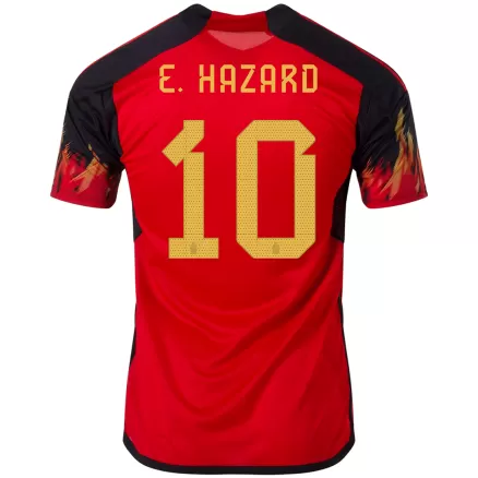 Belgium Jersey Custom E. HAZARD #10 Soccer Jersey Home 2022 - bestsoccerstore