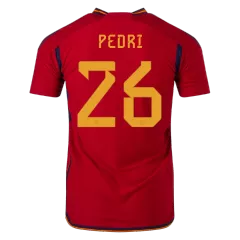 Spain Home Soccer Jersey PEDRI #26 Custom World Cup Jersey 2022 - bestsoccerstore