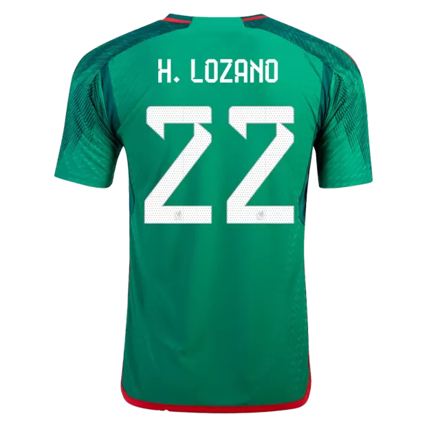 Mexico Jersey H.LOZANO #22 Custom Home Soccer Jersey 2022