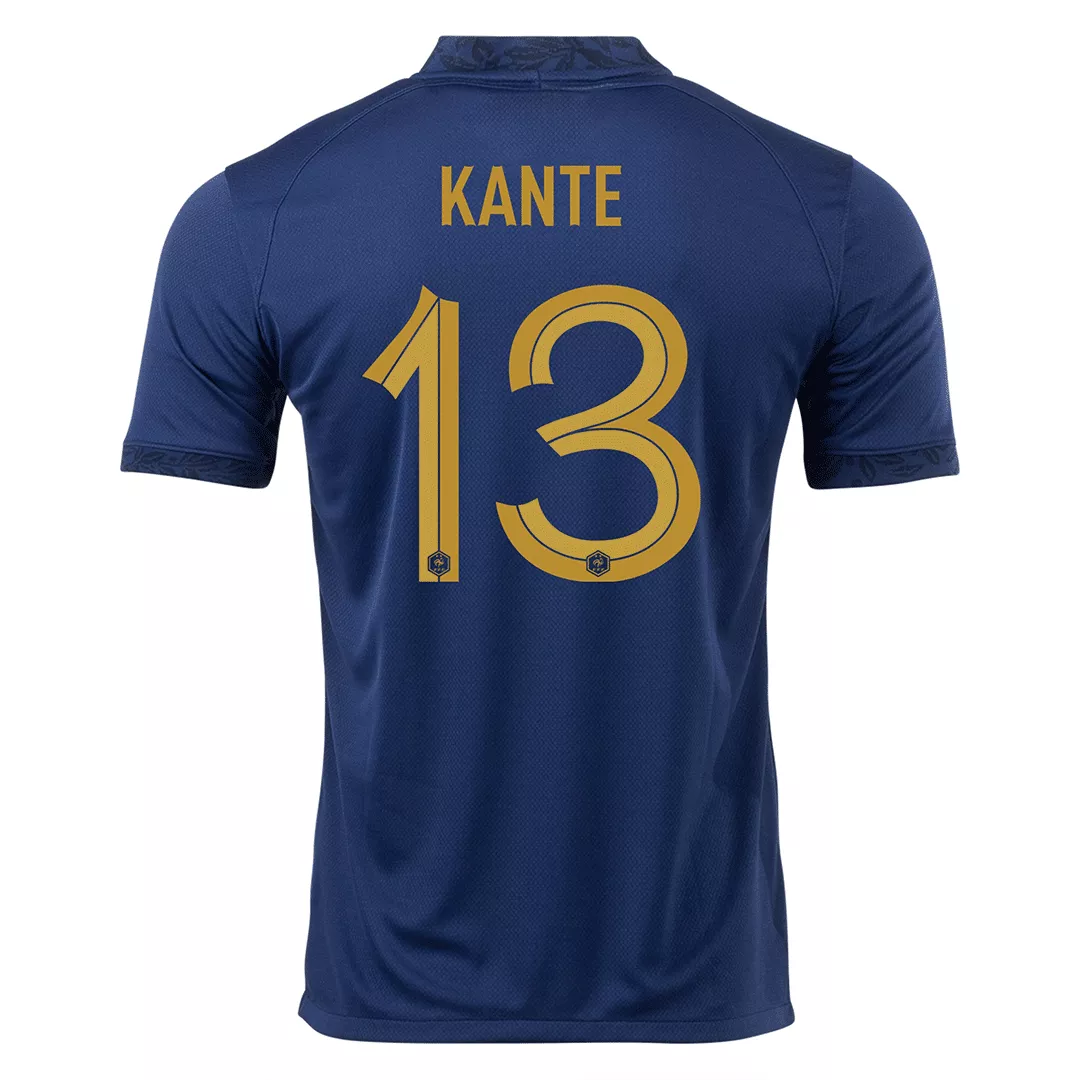 France Home Soccer Jersey Custom KANTE #13 World Cup Jersey 2022 - bestsoccerstore