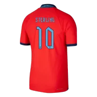 England Away Soccer Jersey STERLING #10 Custom World Cup Jersey 2022 - bestsoccerstore