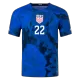 USA Jersey YEDLIN #22 Custom Away Soccer Jersey 2022 - bestsoccerstore