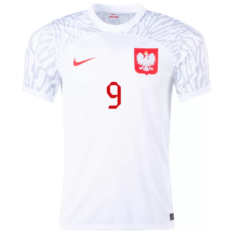 Poland Jersey Custom LEWANDOWSKI #9 Soccer Jersey Home 2022 - bestsoccerstore