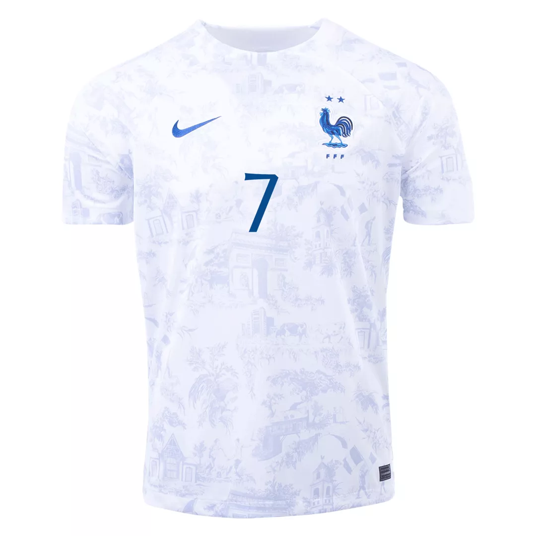 GRIEZMANN #7 France Away Soccer Jersey Custom World Cup Jersey 2022 - bestsoccerstore